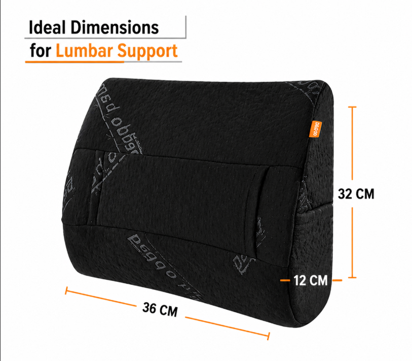 Beddo™ Bamboo Lumbar Support Pillow with Heat Therapy