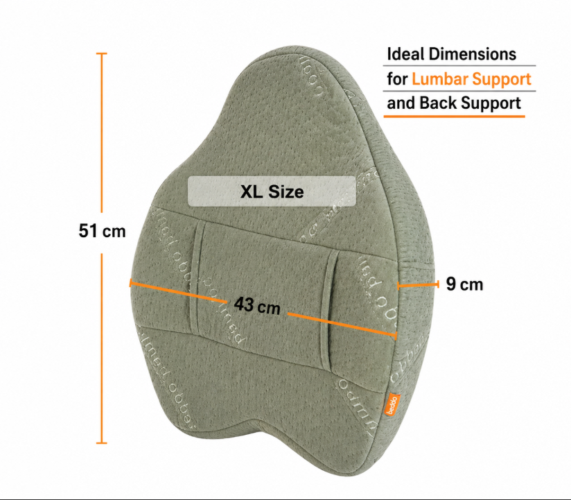 Beddo™ Bamboo Lumbar Support Pillow with Heat Therapy