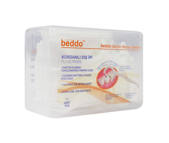 Beddo™ | Dental Floss | With Toothpick | 50 Pack